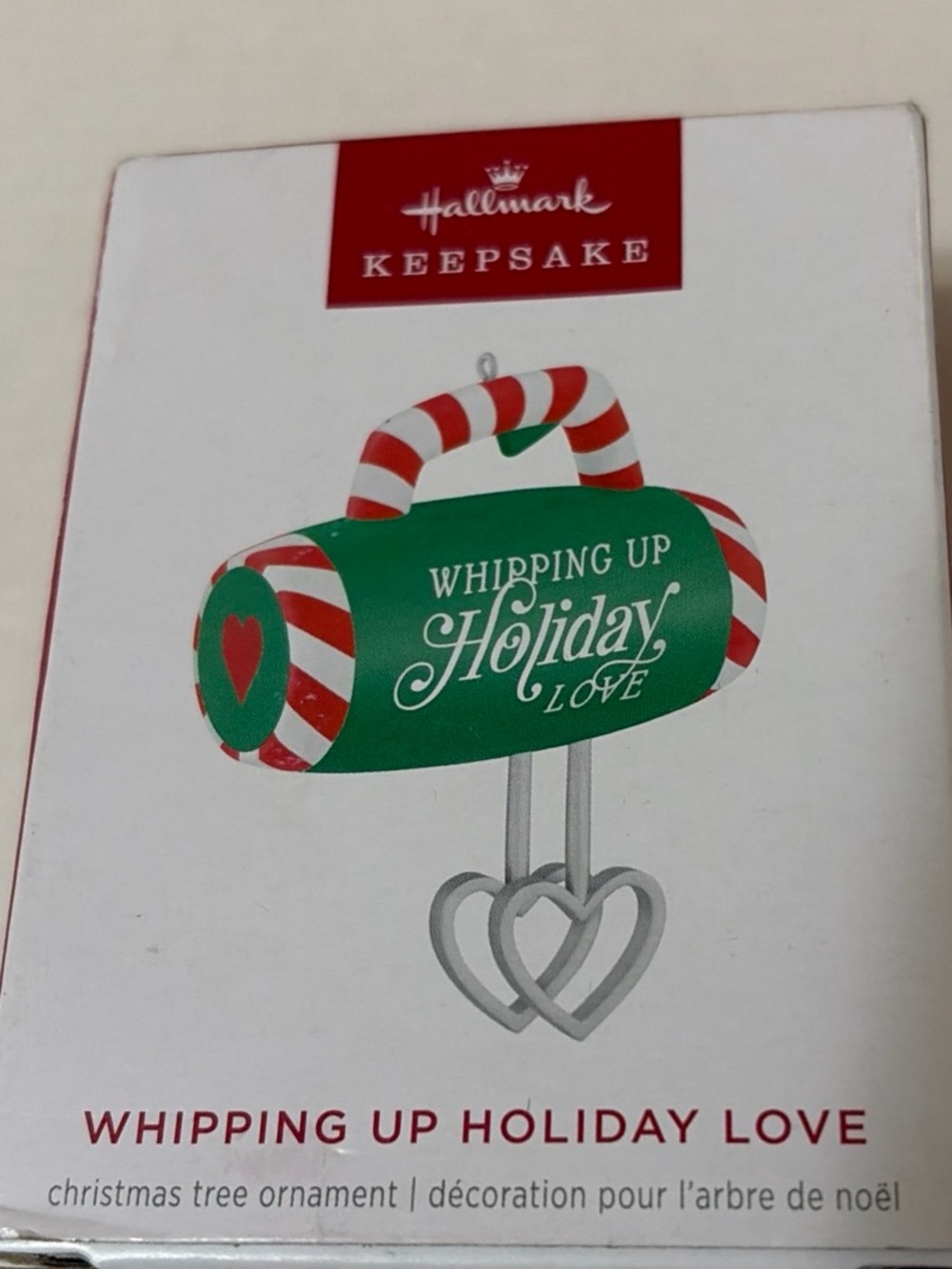 Hallmark Green and Red Whipping Up Holiday Love Ornament
